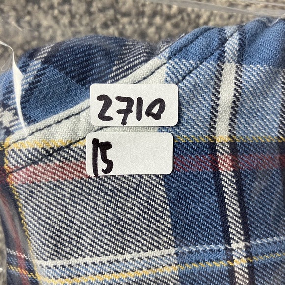 Lucky Brand Shirt Mens Large Flannel Plaid Pearl Snap Saturday Stretch Western - Picture 9 of 9